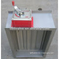 Fire damper with electric actuator